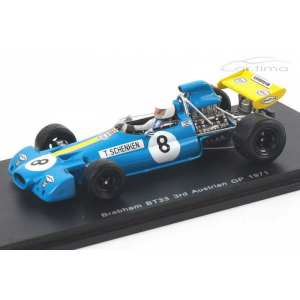 1/43 Brabham BT33 8 3rd Austrian GP 1971 Tim Schenken