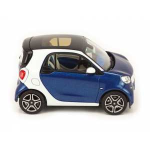 1/43 smart fortwo coupe W453 синий с белым