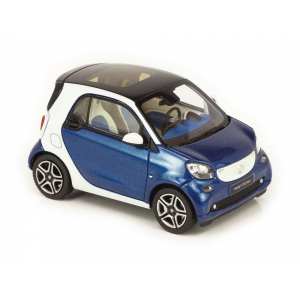 1/43 smart fortwo coupe W453 синий с белым