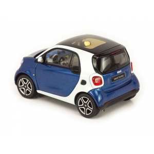 1/43 smart fortwo coupe W453 синий с белым