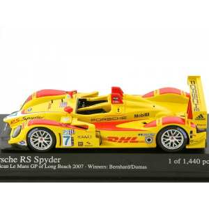 1/43 Porsche RS SPYDER . PENSKE RACING . R.DUMAS/T.BERNHARD WINNERS LONG BEACH GP ALMS . 2007