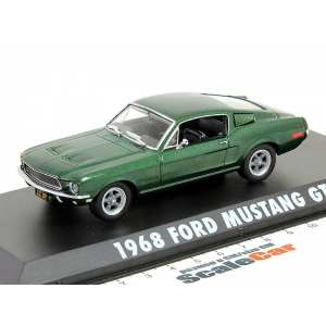 1/43 FORD Mustang GT390 Fastback 1968 зеленый (из к/ф Буллит)
