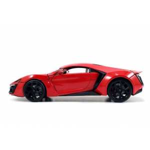 1/24 Lykan Hypersports W Motors зеркально-красный Fast&Furious Форсаж