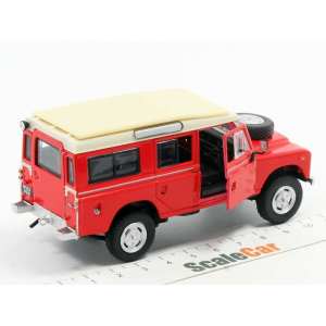 1/43 Land Rover Defender Safari красный с бежевой крышей