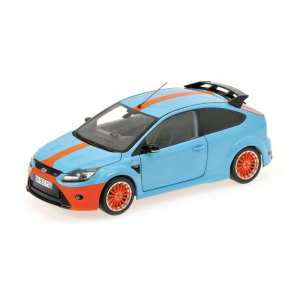 1/18 FORD FOCUS RS - 2010 - LE MANS CLASSIC EDITION 1968 FORD GT40 TRIBUTE синий