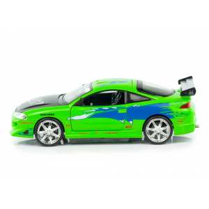 1/24 Brians Mitsubishi Eclipse зеленый лайм Fast&Furious Форсаж