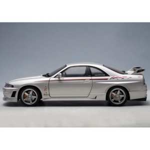 1/18 Nissan SKYLINE GT-R R-Tune (R33) 1996 (SILVER/stripes)