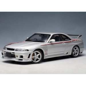 1/18 Nissan SKYLINE GT-R R-Tune (R33) 1996 (SILVER/stripes)