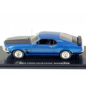 1/43 FORD Mustang Boss 302 1969 Acapulco Blue Metallic