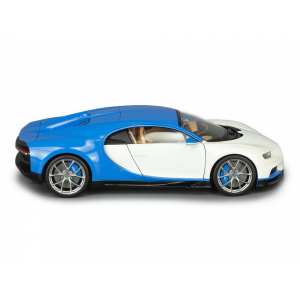 1/18 Bugatti Chiron голубой с белым