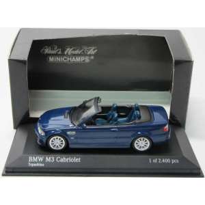 1/43 BMW M3 CABRIOLET (E46) - 2001 - BLUE METALLIC