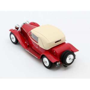 1/43 Bugatti Type 46 Faux Cabriolet Veth & Zoon 1930 красным с бежевым верхом