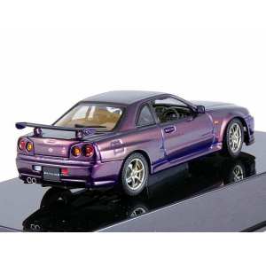 1/43 Nissan SKYLINE R34 GTR 1999 (MIDNIGHT PURPLE)