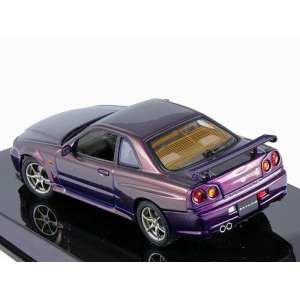 1/43 Nissan SKYLINE R34 GTR 1999 (MIDNIGHT PURPLE)