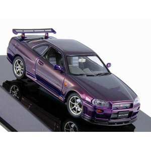 1/43 Nissan SKYLINE R34 GTR 1999 (MIDNIGHT PURPLE)