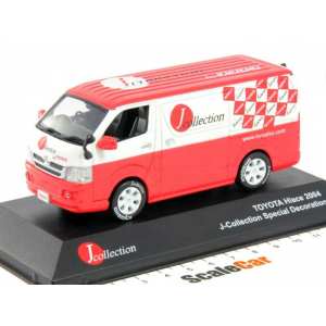 1/43 Toyota HI-Ace Van 2005 J-Collection, red/white