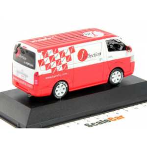 1/43 Toyota HI-Ace Van 2005 J-Collection, red/white