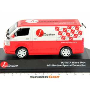 1/43 Toyota HI-Ace Van 2005 J-Collection, red/white