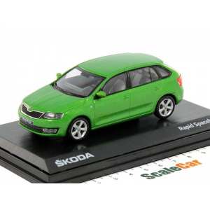 1/43 Škoda Rapid Spaceback 2014 зеленый мет.