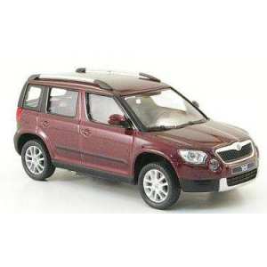 1/43 Škoda Yeti (кроссовер 4х4) 2009 Rosso Brunello Metallic Red