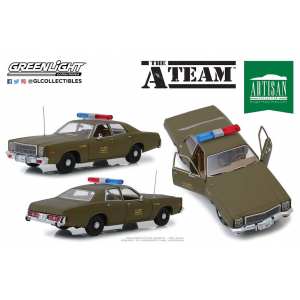 1/18 Plymouth Fury U.S. Army Police 1977 (из т/с Команда А) Военная Полиция США