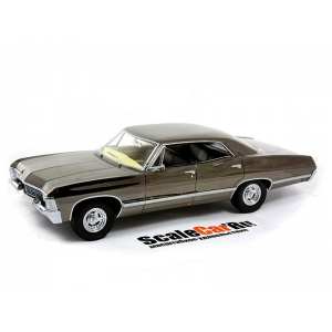 1/18 CHEVROLET Impala Sport Sedan 1967 Black Chrome Supernatural (из телесериала Сверхъестественное)
