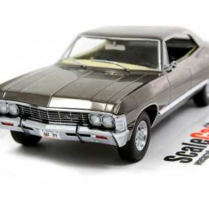 1/18 CHEVROLET Impala Sport Sedan 1967 Black Chrome Supernatural (из телесериала Сверхъестественное)