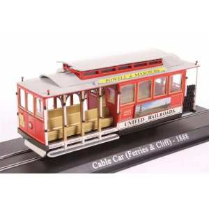 1/87 Трамвай San Francisco Cable Car 1888 красный
