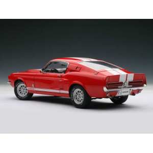 1/18 Ford SHELBY MUSTANG GT500 1967 (RED/WHITE STRIPES)