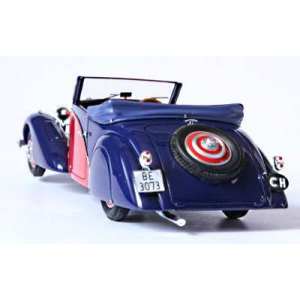 1/43 Bugatti T57 Cabriolet Graber 1936 sn 57446 open top Blue/Red