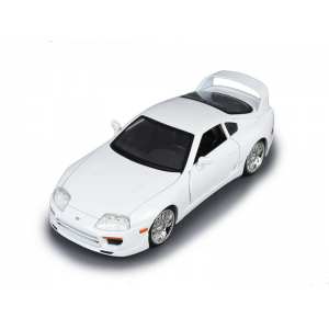 1/24 Toyota Supra 1995 белый Fast&Furious Форсаж