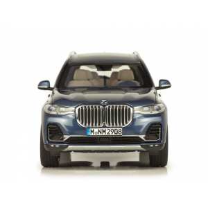 1/18 BMW X7 2019 G07 серо-синий металлик