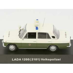 1/43 ВАЗ 2101 LADA 1200 VOLKSPOLIZEI (White and Green) 1975