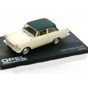 1/43 Opel Rekord Coupe P2 1960-1963 белый/темно зеленый