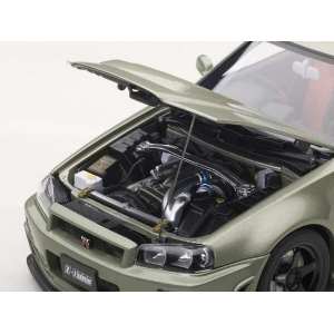 1/18 Nissan Nismo R34 GT-R Z-Tune Limited edition 2000 pcs. Зеленый мет.