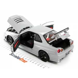 1/18 Nissan Nismo R34 GT-R Z-Tune серебристый