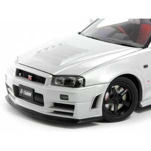 1/18 Nissan Nismo R34 GT-R Z-Tune серебристый