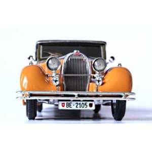 1/43 Bugatti T57 Cabriolet Graber 1936 sn 57444 Close top Marroon/Caramel