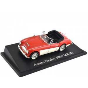 1/43 Austin Healey 3000 MKIII 1964 красный с белым