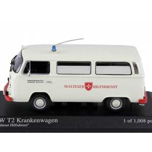 1/43 Volkswagen T2 1972 KRANKENWAGEN MALTESER скорая помощь