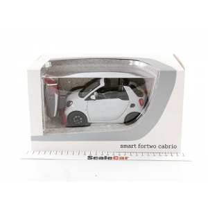 1/18 Smart ForTwo Cabriolet A453 2015 белый с красным тентом