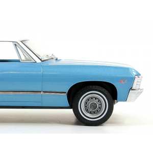 1/18 CHEVROLET Impala Sport Sedan 1967 Nantucket Blue with White Top