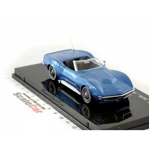 1/43 Chevrolet Corvette Stingray 427 convertible 1968 lemans blue голубой мет.