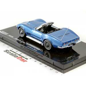 1/43 Chevrolet Corvette Stingray 427 convertible 1968 lemans blue голубой мет.