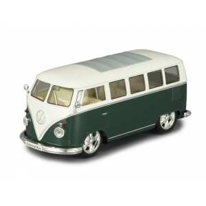 1/24 Volkswagen Bus Lowrider 1962 зеленый с белым