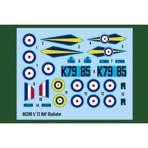 1/72 Самолет RAF Gladiator