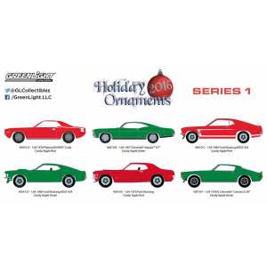 1/64 Plymouth Hemi Cuda 1970, Candy Red с креплением для новогодней ёлки