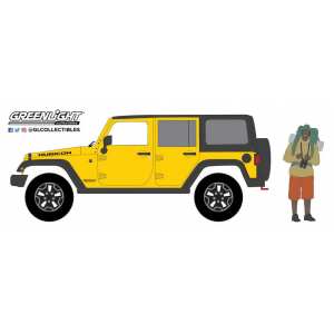 1/64 Jeep Wrangler 4Х4 Unlimited Rubicon Hard Rock с фигуркой  2015