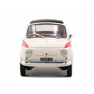 1/18 FIAT Nuova 500L Sport 1960 белый с красным