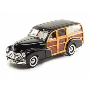 1/18 Chevrolet Fleetmaster 1948 черный с отделкой деревом (Woody)